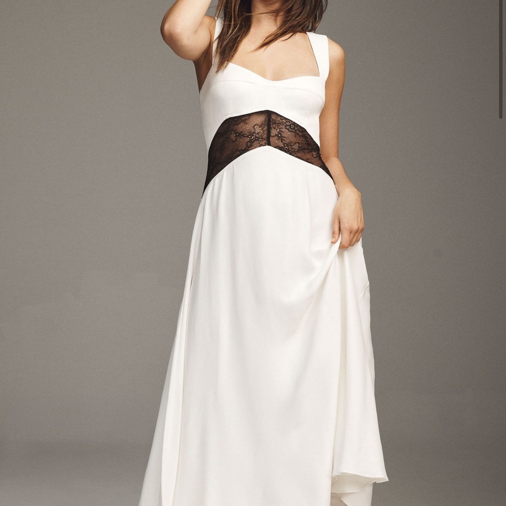 Sweetheart Silky Satin Lace Cutout A-Line Gown BHLDN